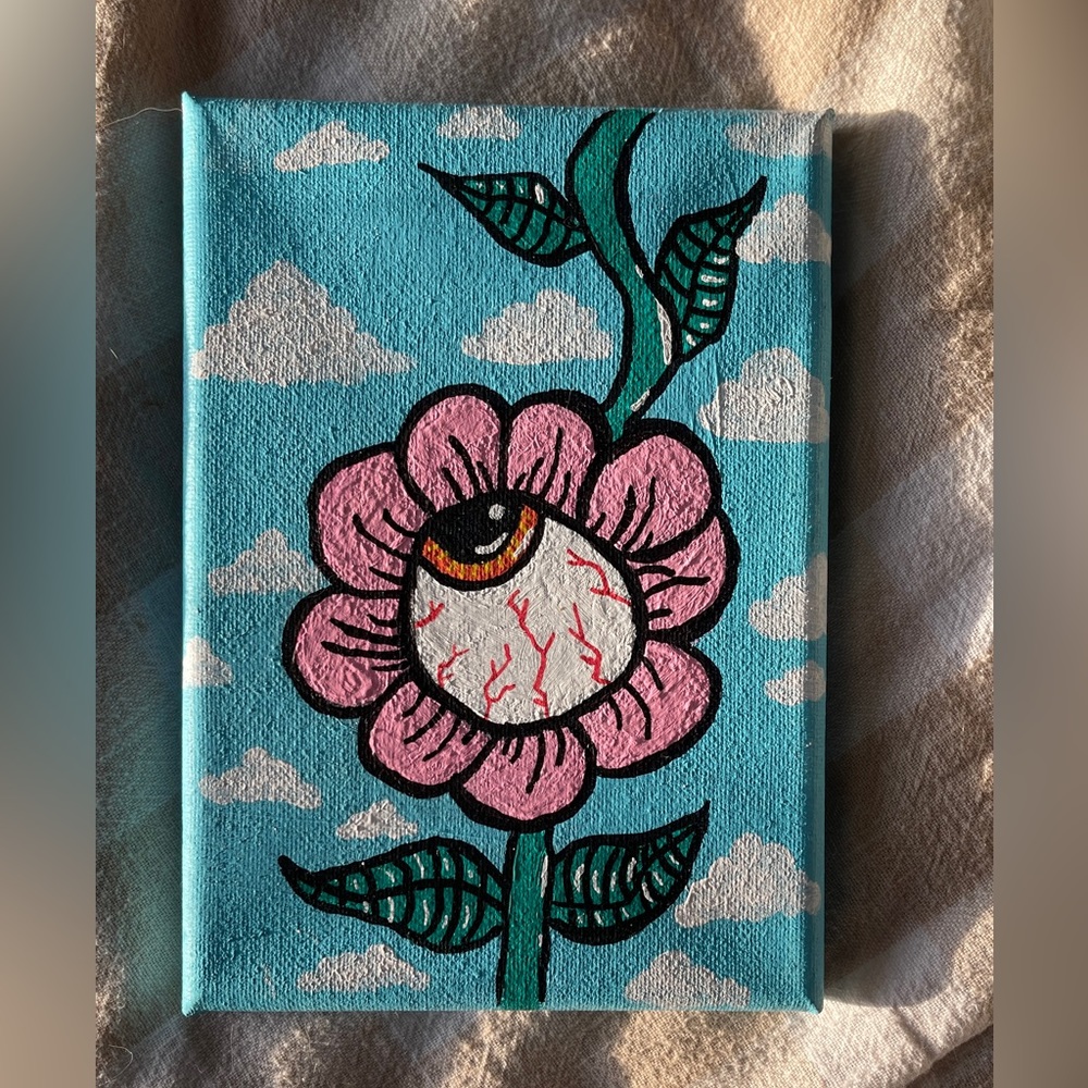 Eyeball vine painting